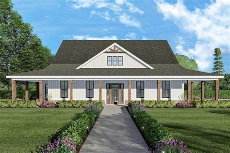 Ranch Style House Plans With Open Floor Plan And Wrap Around Porch