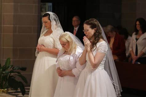 As Consecrated Virgins Three Women Promise Lifelong Fidelity To Christ