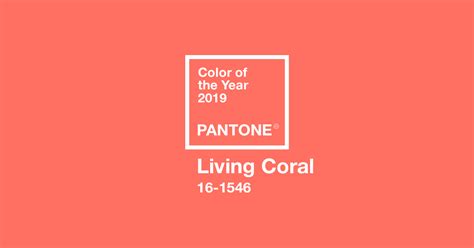 Color Of The Year 2019 — Pantone 16 1546 Living Сoral Tcx