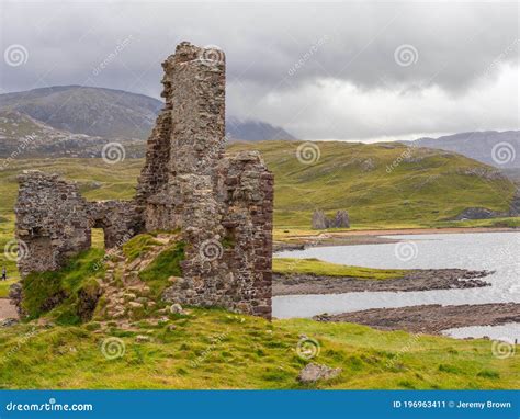 Ardvreck Castle Loch Assynt In Sutherland Scotland Stock Image