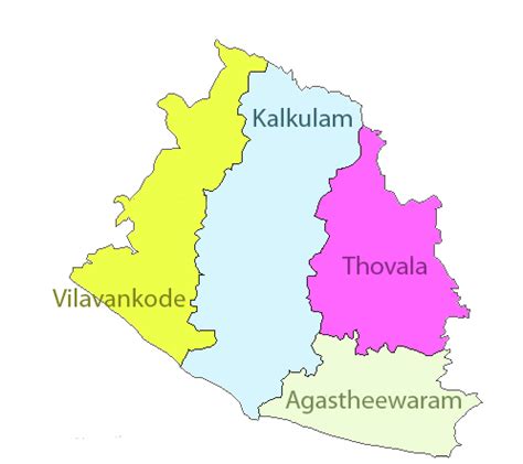 Kanniyakumari District Informations Taluks Revenue Villages Divisions Panchayat Villages