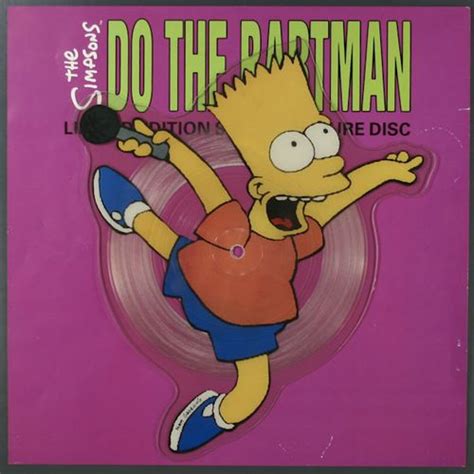 The Simpsons Bart Simpson Do The Bartman Shaped Picture Disc