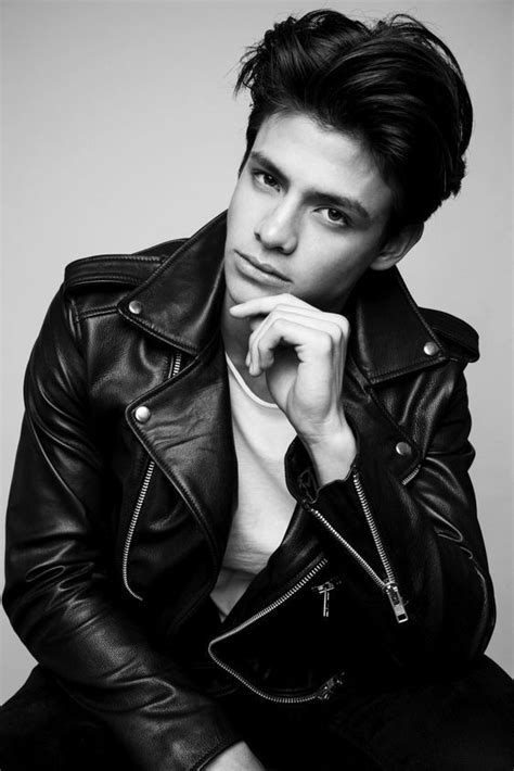 black and white men in leather leather jacket black and white man