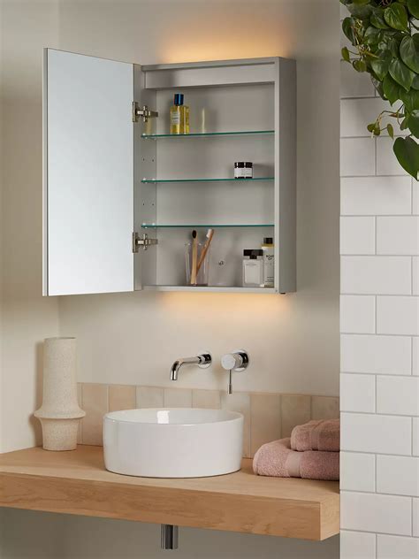 John Lewis And Partners Enclose Single Mirrored And Illuminated Bathroom