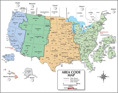 Printable Area Code Time Zone Map Ruby Printable Map