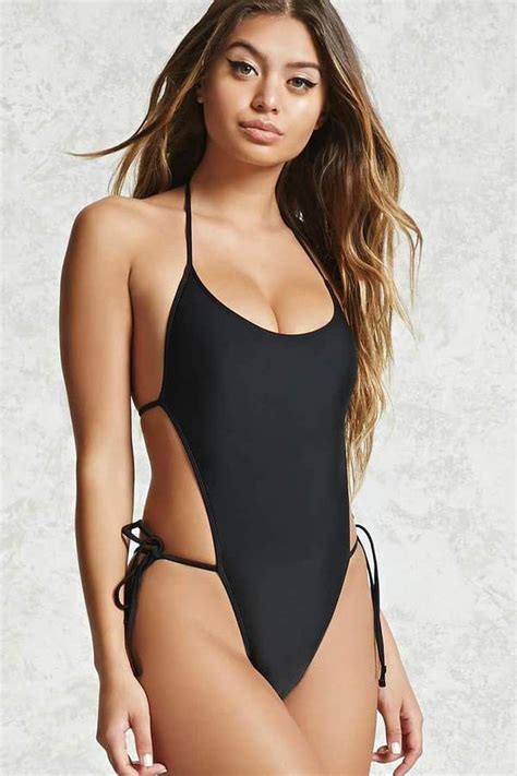 Forever 21 Strappy One Piece Swimsuit One Piece Women Swimsuits Swimsuits