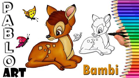 How To Draw Bambi Disney Learn To Draw Step By Step Youtube