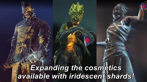 dead by daylight expansion of iridescent shards cosmetic options should shards be easier to