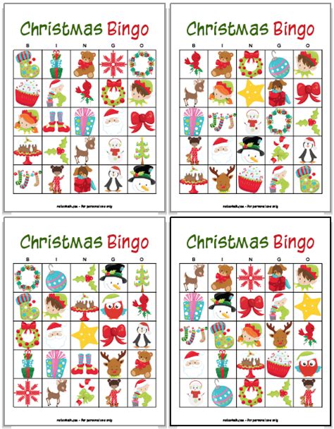 Free Printable Christmas Bingo The Artisan Life