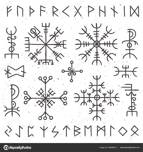 Mystical Viking Runes Ancient Pagan Talisman Norse Rune Symbol