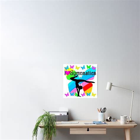 Inspiring I Love Gymnastics Design Poster For Sale By Jlporiginals