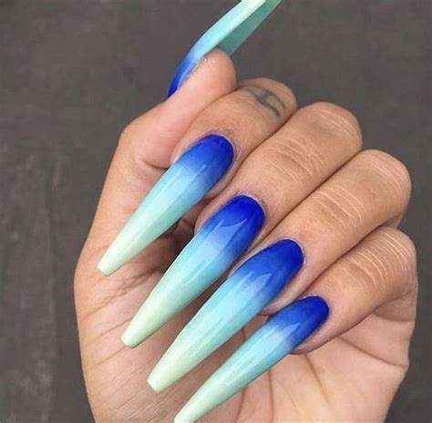 Pin By Yuhh 🤟🏽 ️ On Nails Nails Blue Nails Long Nails