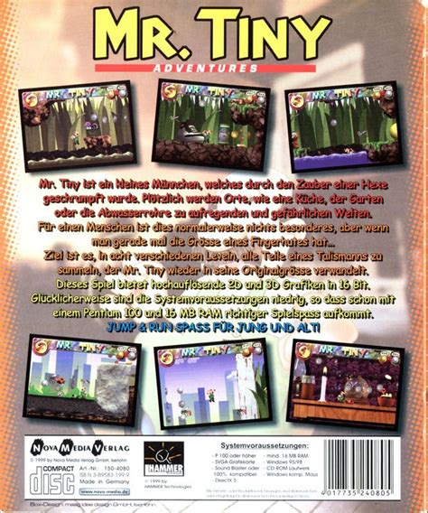 Mr Tiny Adventures 1999 Windows Box Cover Art Mobygames