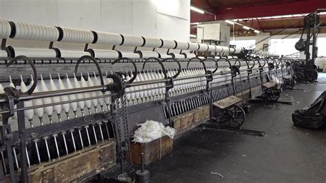 Historic Woolen Mill Production In Stock Footage Video 100 Royalty