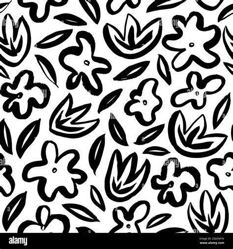Seamless Abstract Flower Stock Vector Images Alamy