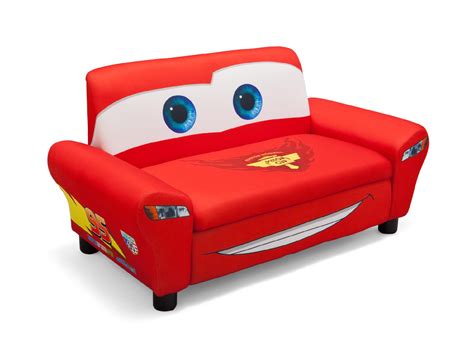 Decorative bedding features lightning mcqueen and storms from disney/pixar cars 3. Disney Upholstered Sofa with Storage - Cars