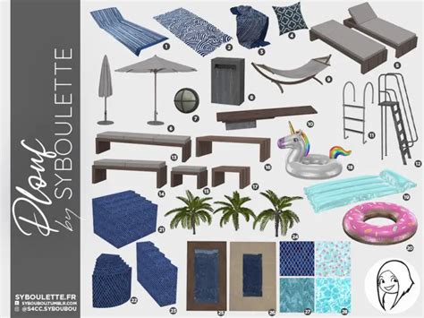 Plouf Pool Cc Sims 4 Syboulette Custom Content For The Sims 4