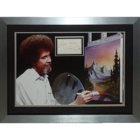 Bob Ross Autographed Memorabilia Signed Photo Jersey Collectibles