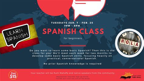 Spanish Class For Beginners Sioux Center Public Library
