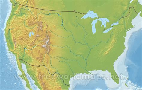 6 Best Images Of Detailed Us Map Printable Us Physical Map United