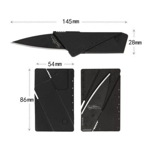 2 Credit Card Folding Knife Utility Pocket Safety Cardsharp Blade