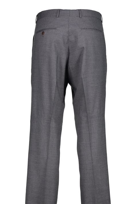 Mens Suit Separates Flat Front Pant Classic Cut Med Grey 982 Woo