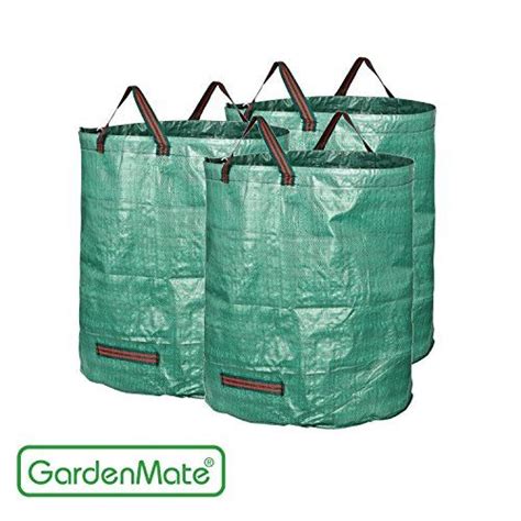 Gardenmate 3 Pack 72 Gallons Reusable Garden Waste Bags H30 D26