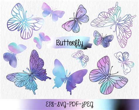 Butterfly Svg Butterfly Svg Bundle Layered Butterfly Bundle Cricut