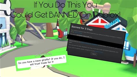 This Could Get You Banned On Roblox Youtube
