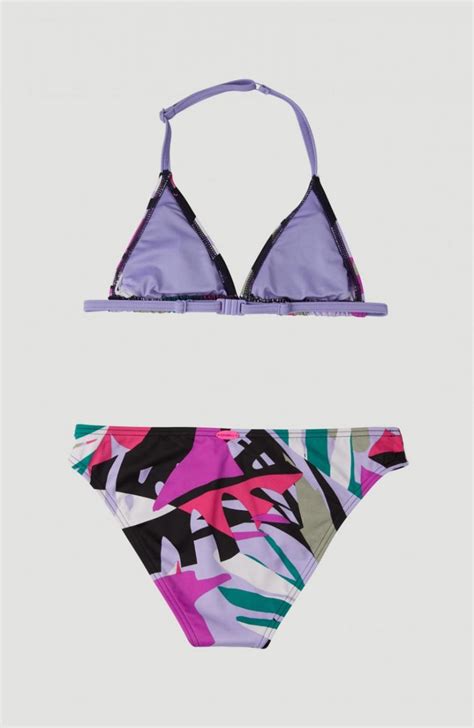 o neill venice beach party bikini set purple with girls swimwear axelio