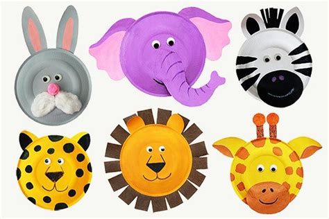 Paper Plate Animals Paper Plate Animals Animal Crafts For Kids
