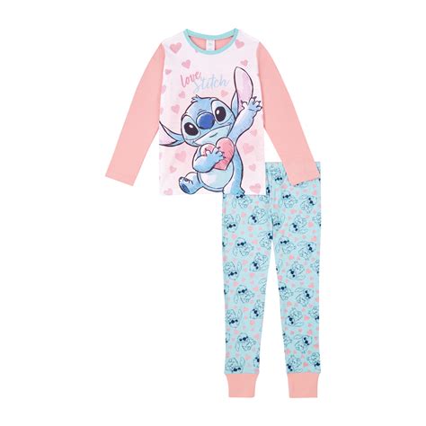 Lilo And Stitch Girls Long Pyjamas Characterville