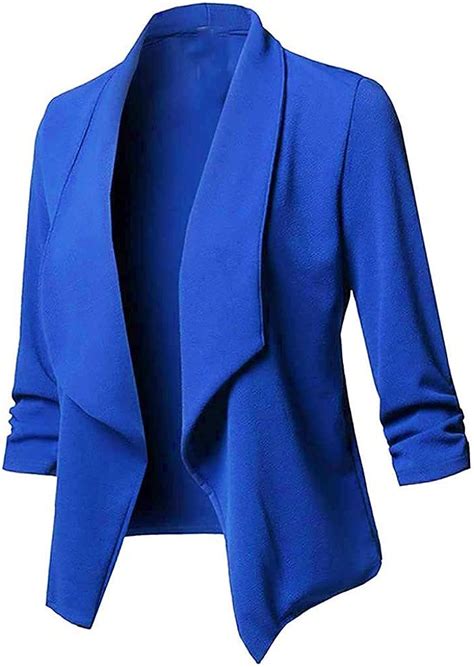 Damen Blazer Sportlich Elegant Blazer Damen Kurz Tailliert Kurzjacke