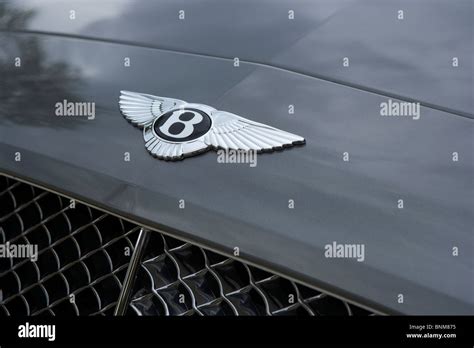 Bentley Turbo Sports Car Badge Logo Stock Photo Alamy