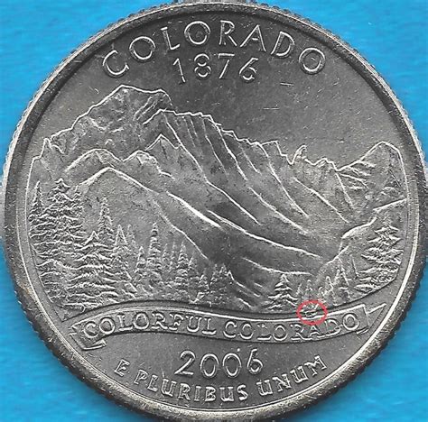 2006 P Colorado State Quarter Error Coin Reverse Obverse Die