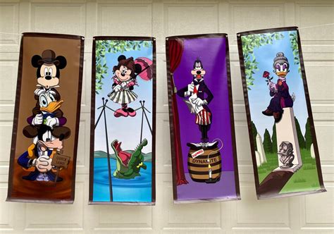 Mickey And Friends Haunted Mansion Stretching Portraits Etsy