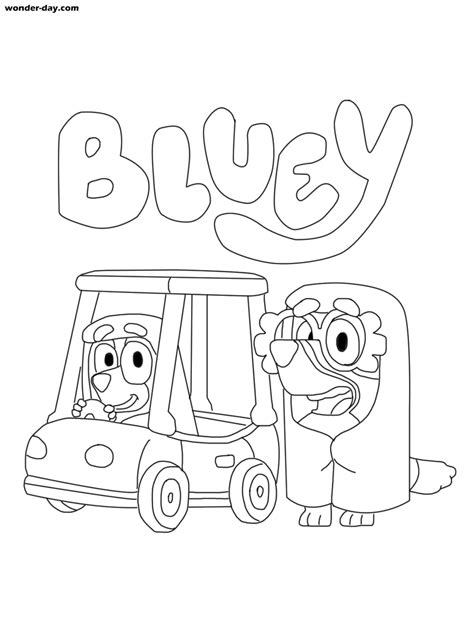 Bluey Coloring Page Print Or Download For Free Coloring Home