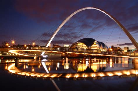Gateshead Millenium Bridge Architecutre Photograph Of The Newcastle