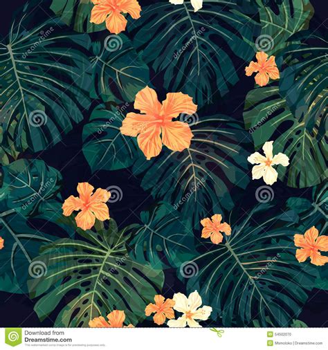 Vector exotic pattern with palm leaves., and discover more than 14 million professional graphic resources on. Bright Colorful Tropical Seamless Background With Stock ...