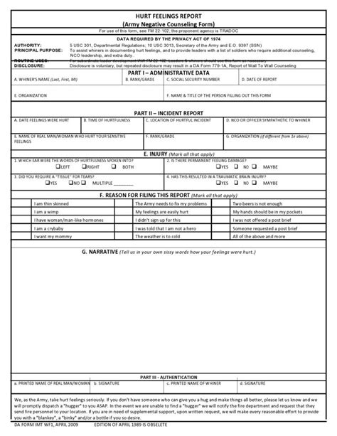 Army Monthly Counseling Template