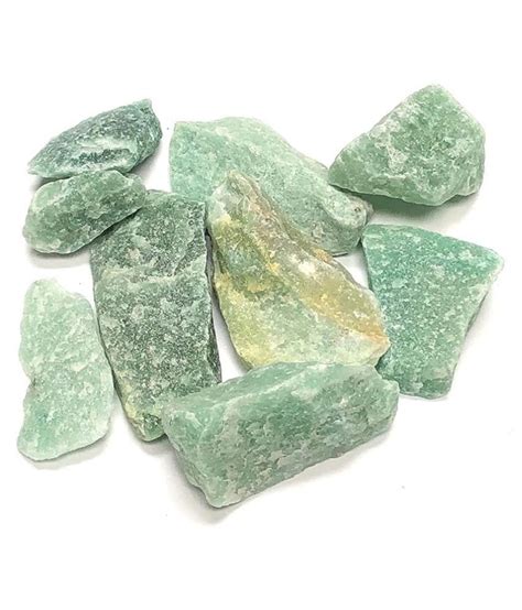 Shubhanjali Natural Rough Green Aventurine Raw Stone For Reiki Crystal
