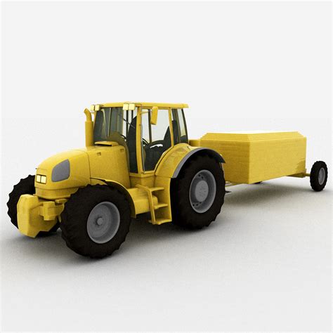 3d Model Tractor Trailer Turbosquid 1557388