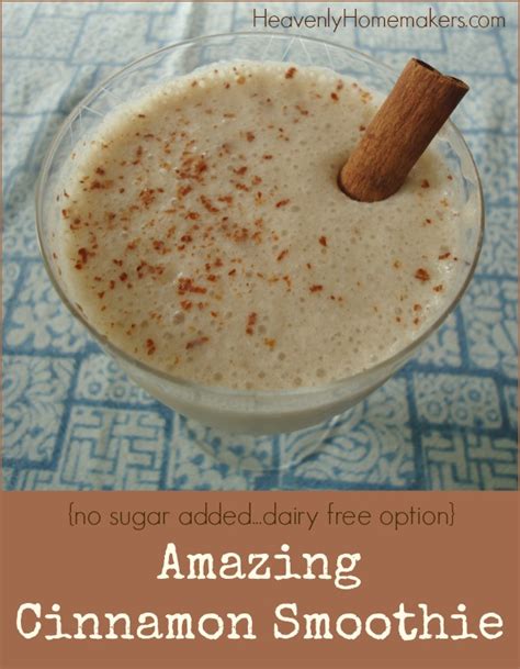 The Most Amazing Cinnamon Smoothie With A Dairy Free Option