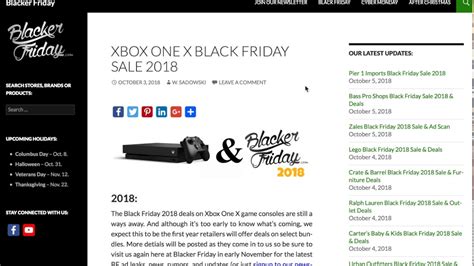 Xbox One X Black Friday 2018 Sale Predictions Youtube