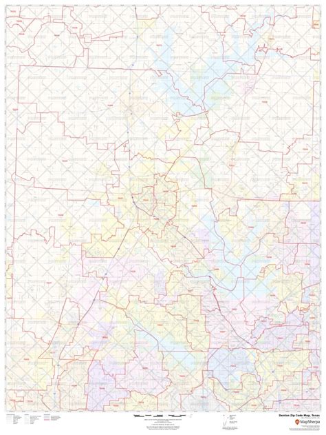 Denton Zip Code Map Texas Denton County Zip Codes