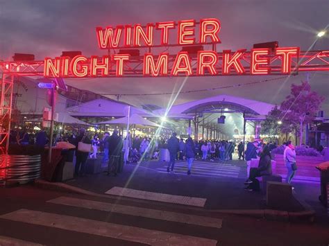 Winter Night Market Melbourne Queen Victoria Market Mums Little