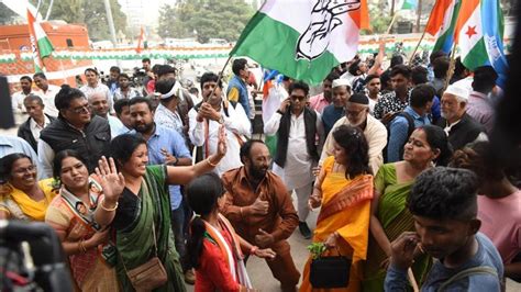 Chhattisgarh Election Results Congress Races Way Ahead Of Bjp