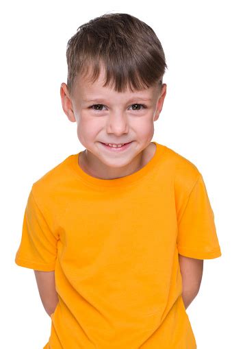 Cool Little Boy In The Yellow Shirt Stock Photo Download Image Now