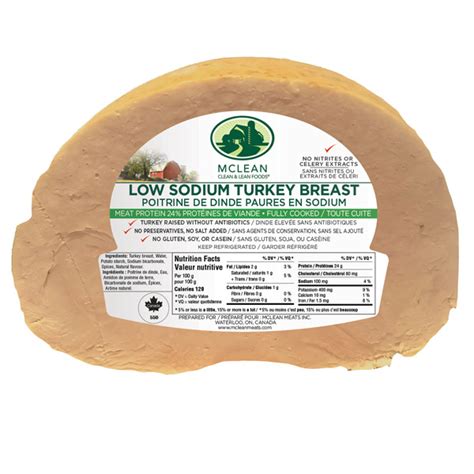 Low Sodium Turkey Breast Mclean Meats Clean Deli Meat Healthy Meals