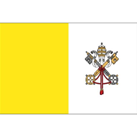 3x5 Vatican City E Gloss Flag Majestic Flag Store